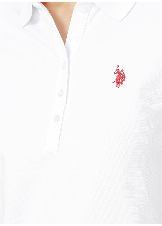 U.S. Polo Assn. Beyaz T-Shirt 4
