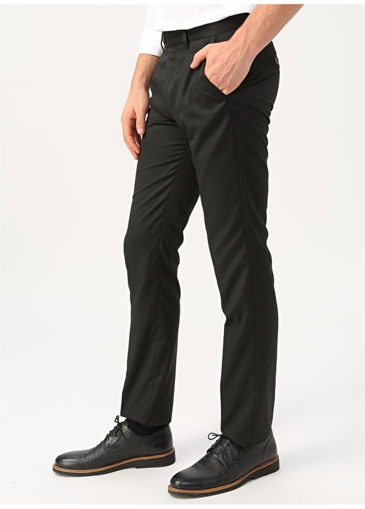 Cotton Bar Siyah Klasik Pantolon 3