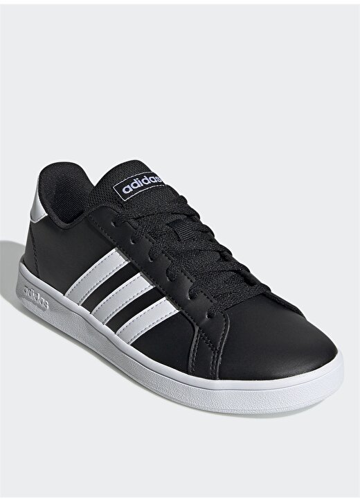 Adidas EF0102 Grand Court K Beyaz-Siyah Çocuk Yürüyüş Ayakkabısı 2