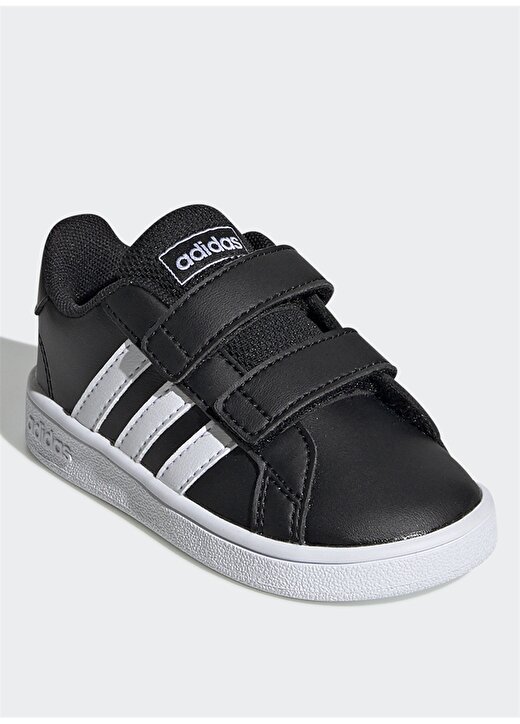 Adidas EF0117 Grand Court I Siyah-Beyaz Çocuk Yürüyüş Ayakkabısı 2