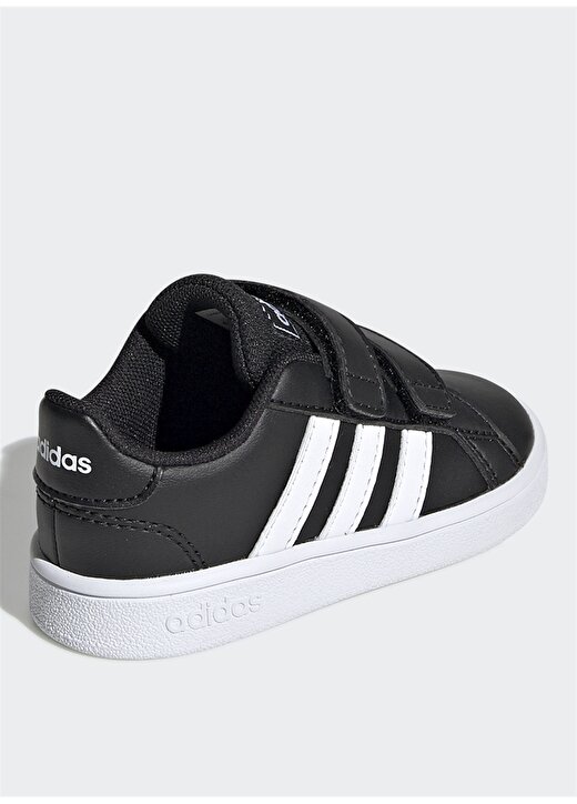 Adidas EF0117 Grand Court I Siyah-Beyaz Çocuk Yürüyüş Ayakkabısı 4