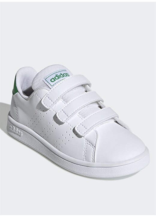 Adidas EF0223 Advantage C Beyaz-Yeşil Çocuk Yürüyüş Ayakkabısı 2