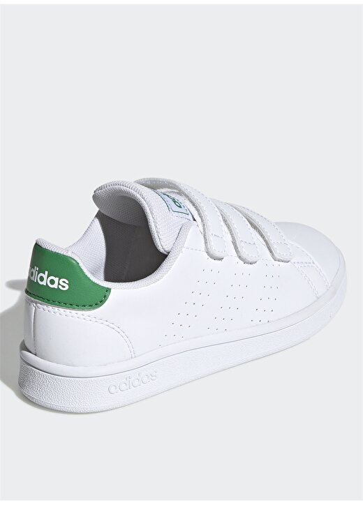 Adidas EF0223 Advantage C Beyaz-Yeşil Çocuk Yürüyüş Ayakkabısı 4