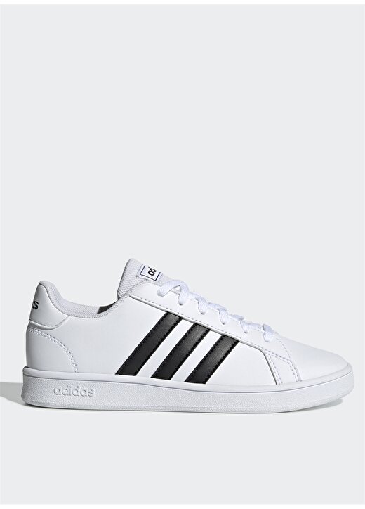 Adidas EF0103 Grand Court K Siyah-Beyaz Çocuk Yürüyüş Ayakkabısı 1