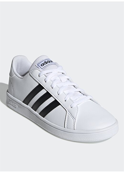 Adidas EF0103 Grand Court K Siyah-Beyaz Çocuk Yürüyüş Ayakkabısı 2