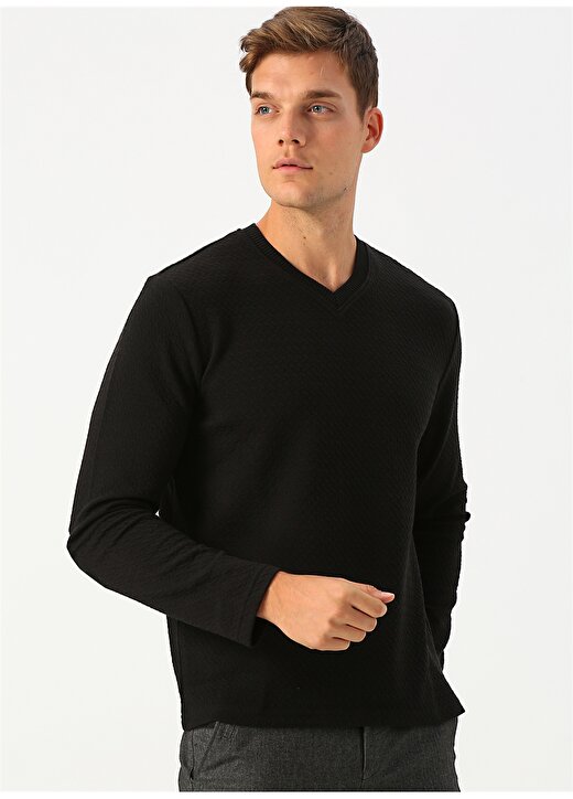 Cotton Bar Siyah Sweatshirt 1
