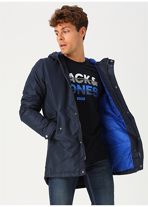 Jack & Jones JORCLAN PARKA Lacivert Şişme Mont 3