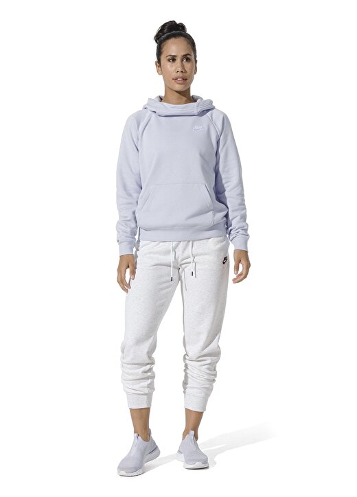 Nike Sportswear Essential Yünlü Ve Kapüşonlu Dik Yaka Kadın Sweatshirt 2