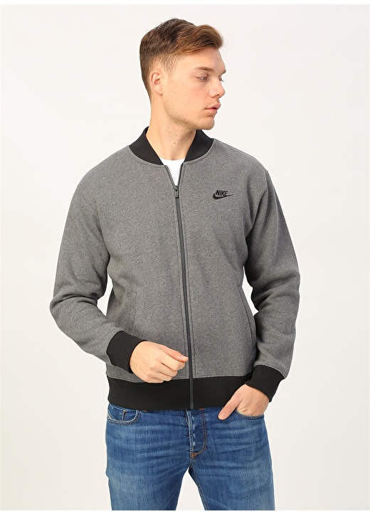 Nike Sportswear Club Bomber Zip Ceket 3