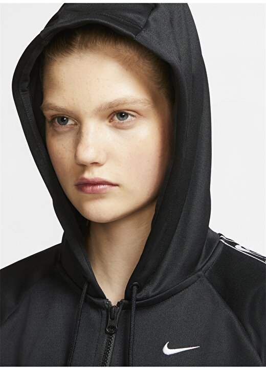 Nike Sportswear Logolu Tam Boy Fermuarlı Kadın Zip Ceket 2