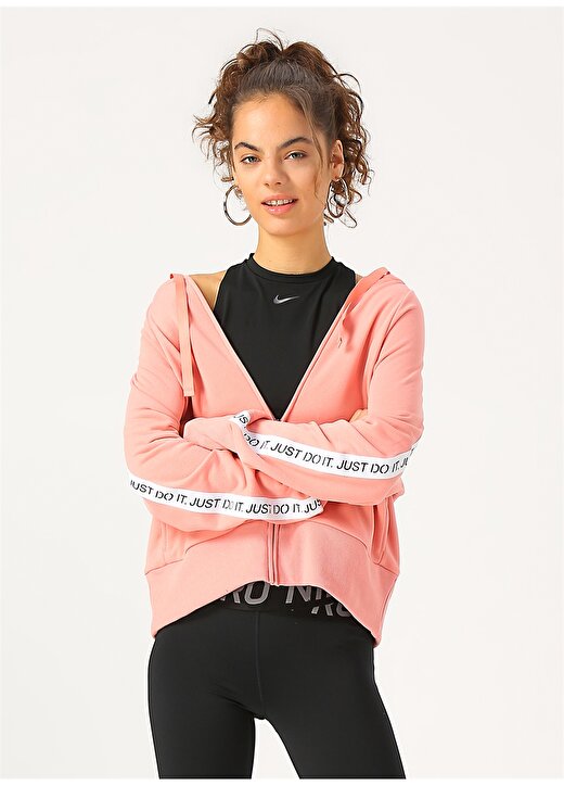 Nike Dri-FIT Get Fit Yünlü Kadın Antrenman Kapüşonlu Zip Ceket 3