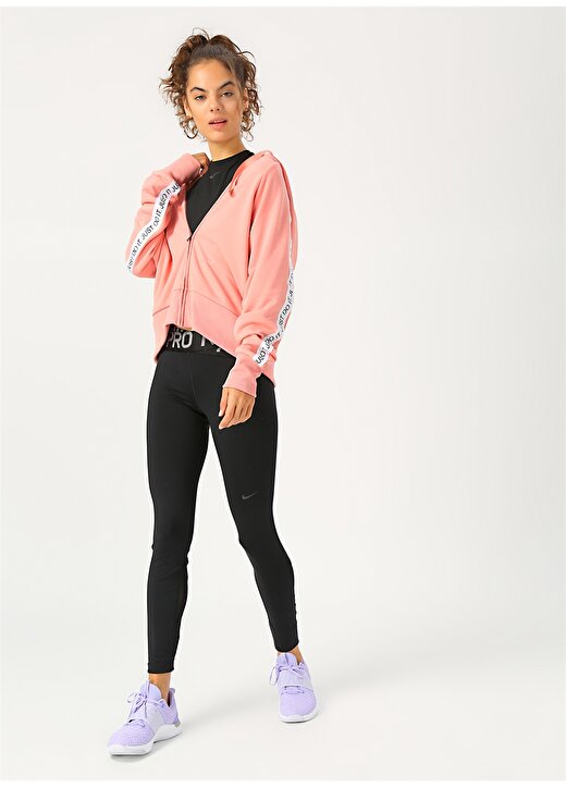 Nike Dri-FIT Get Fit Yünlü Kadın Antrenman Kapüşonlu Zip Ceket 4