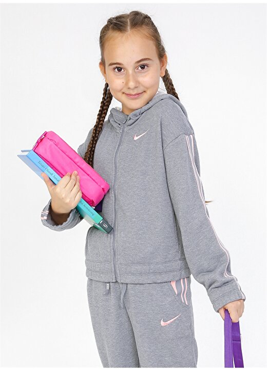 Nike Dri-FIT Kapüşonlu Kız Çocuk Eşofman Üstü 3