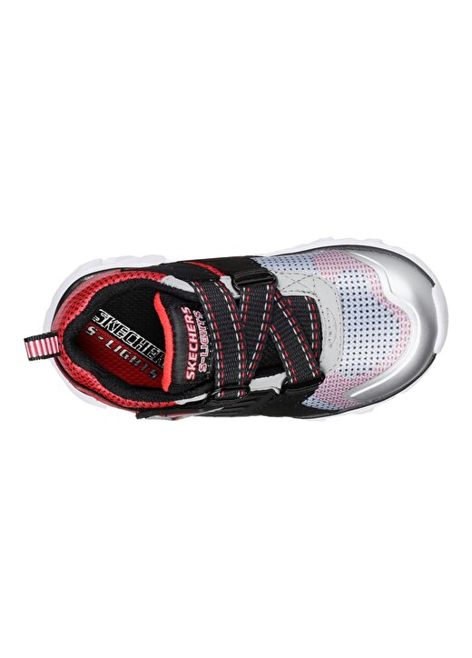 Skechers 90587N Hypno-Flash 2.0 Siyah -Gümüş Erkek Çocuk Yürüyüş Ayakkabısı 3