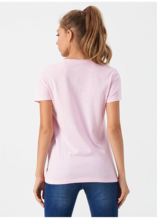 Levis The Perfect Tee Feminine Logo Pink Lady T-Shirt 4