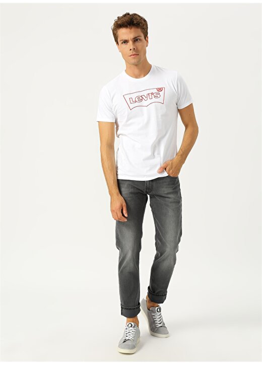 Levis Housemark Graphic Tee Hm Outline White T-Shirt 2