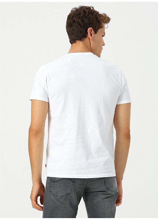 Levis Housemark Graphic Tee Hm Outline White T-Shirt 4