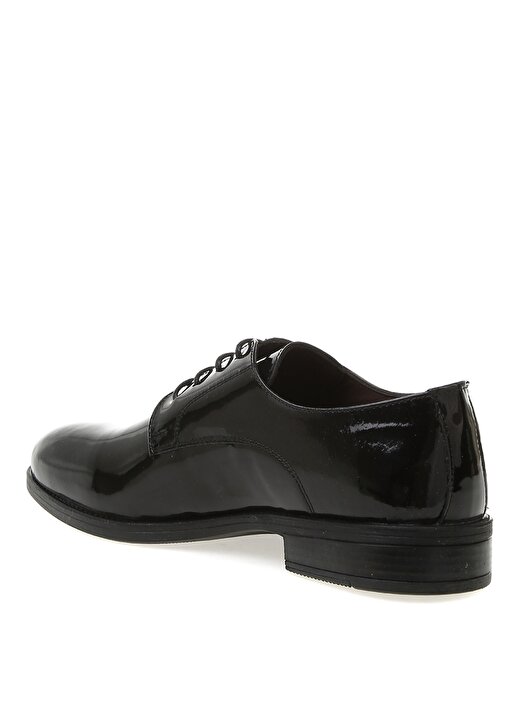 Cotton Bar Siyah Rugan Klasik Ayakkabı 2