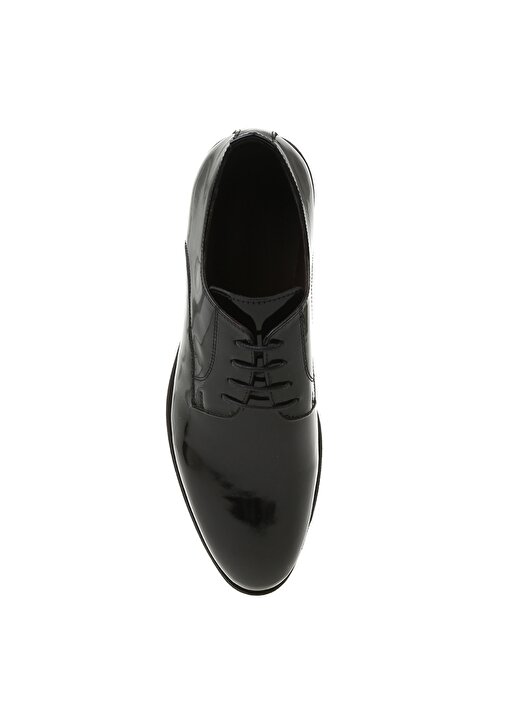 Cotton Bar Siyah Rugan Klasik Ayakkabı 4