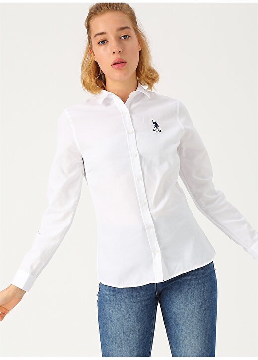 U.S. Polo Assn. Beyaz Gömlek 1