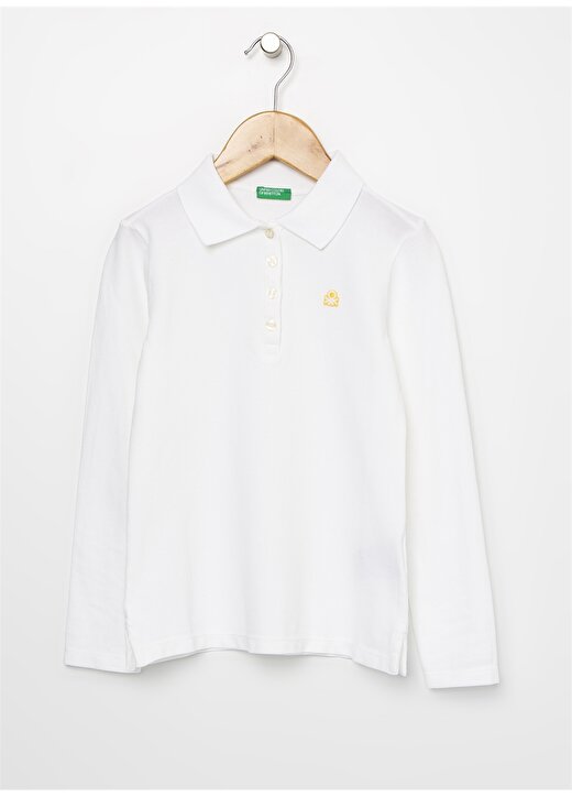 Benetton Beyaz Polo T-Shirt 1