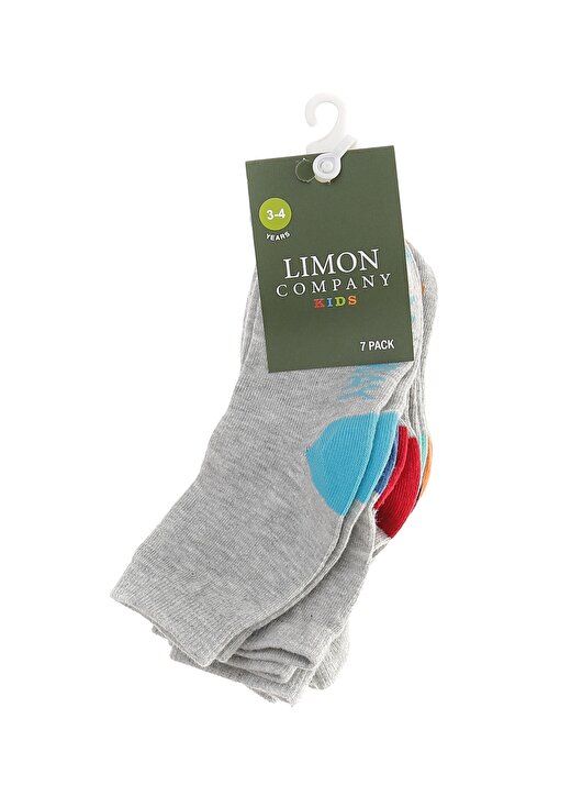 Limon Gri Melanj Erkek Soket Çorap 1