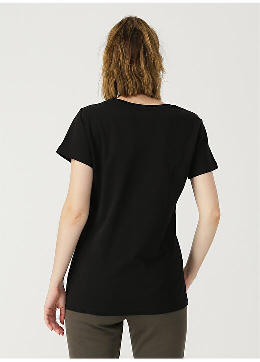 Skechers Basic O Neck Tee Siyah Kadın T-Shirt 4