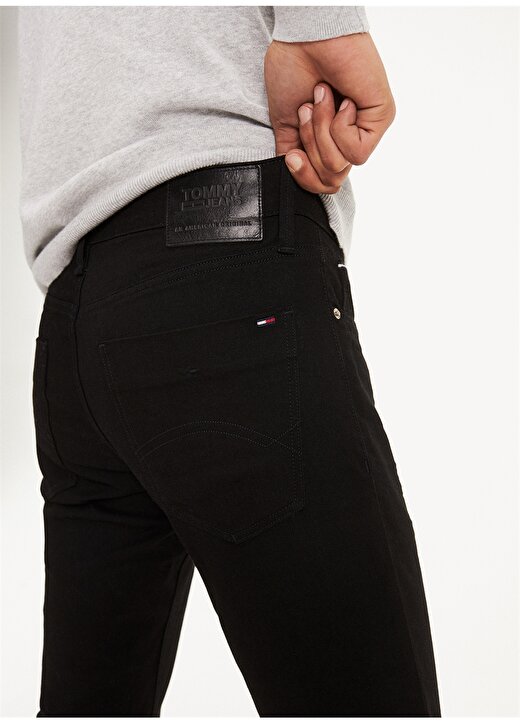 Tommy Jeans Slim Fit Renksiz Denim Pantolon 4