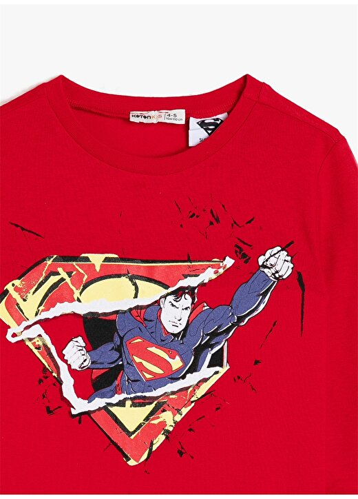 Koton Superman Baskılı Kırmızı T-Shirt 3