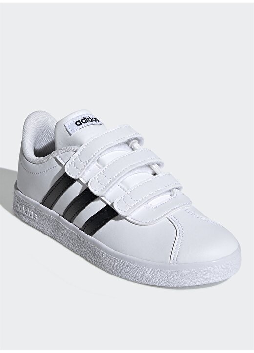 Adidas DB1837 VL Court 2.0 Cmf C Beyaz-Siyah Yürüyüş Ayakkabısı 2