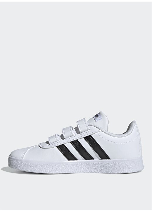 Adidas DB1837 VL Court 2.0 Cmf C Beyaz-Siyah Yürüyüş Ayakkabısı 3