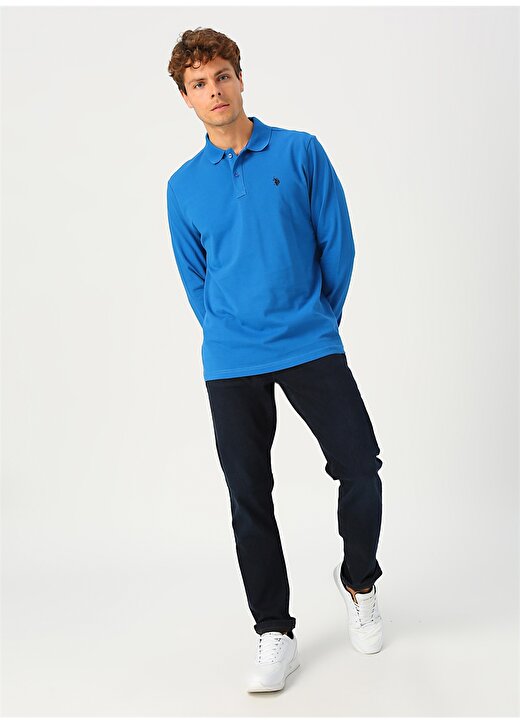 U.S. Polo Assn. Kobalt Erkek Sweatshirt 4