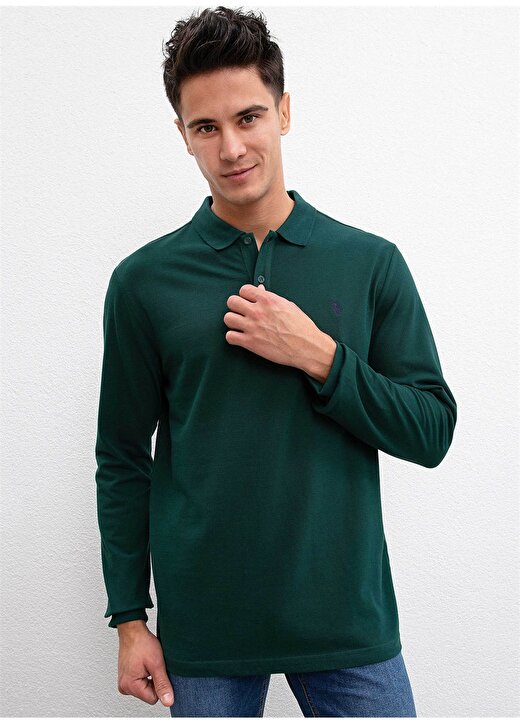 U.S. Polo Assn. Koyu Yeşil Erkek Sweatshirt 2