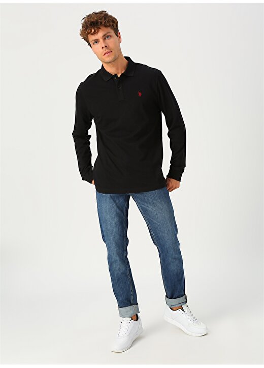U.S. Polo Assn. Siyah Erkek Sweatshirt 3