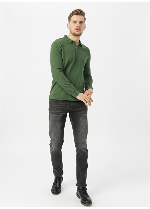 U.S. Polo Assn. Yeşil Erkek Sweatshirt 2