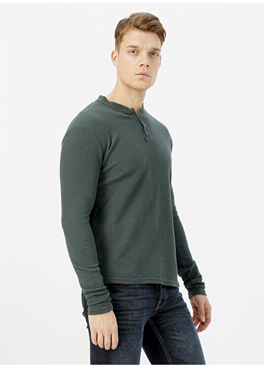 Lee Cooper 201 LCM 241051 Yeşil Erkek Sweatshirt 1