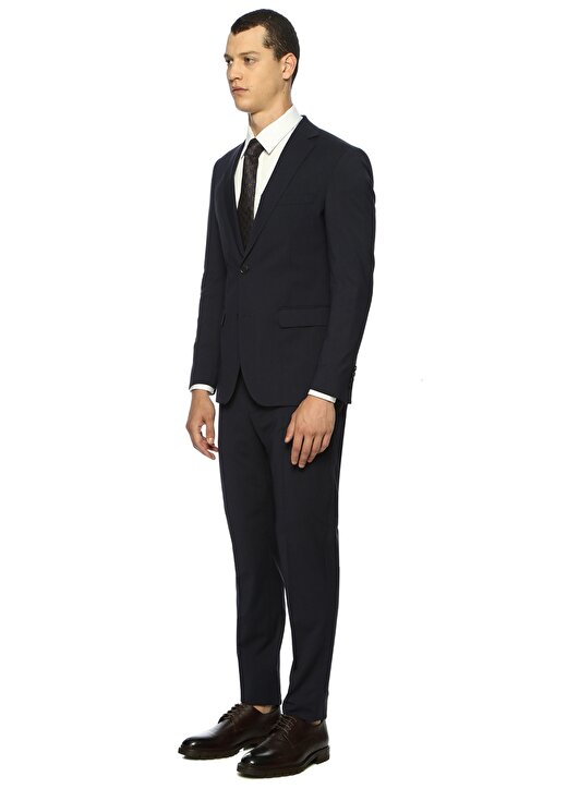 Network Ceket Yaka Uzun Kollu Siyah Erkek Takım Elbise 2