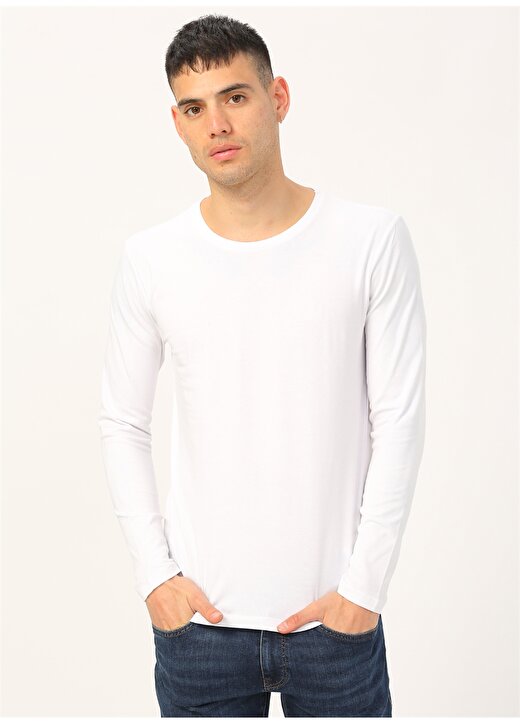 Loft 2001097 Beyaz Erkek T-Shirt 1