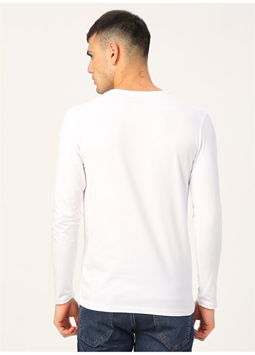 Loft 2001097 Beyaz Erkek T-Shirt 4