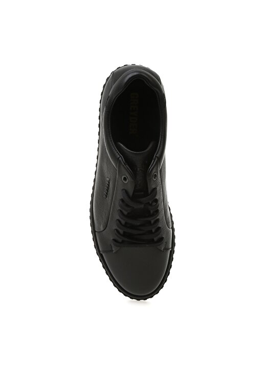 Greyder Bağcıklı Siyah Erkek Sneaker Ayakkabı 4
