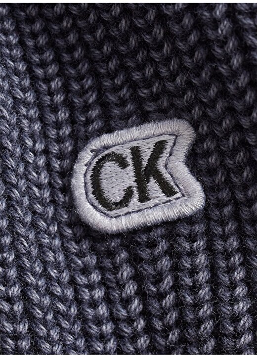Calvin Klein Jeans Erkek Lacivert Kazak J30J312533 GARMENT DYE CREW NECK 3