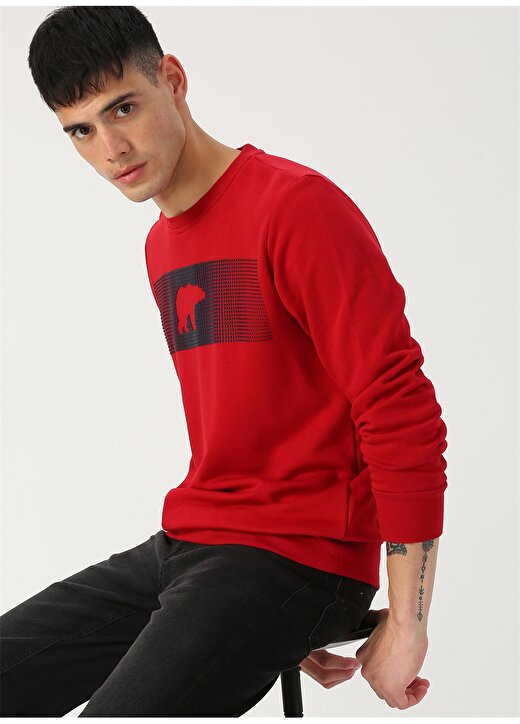 Bad Bear Kırmızı Sweatshirt 2