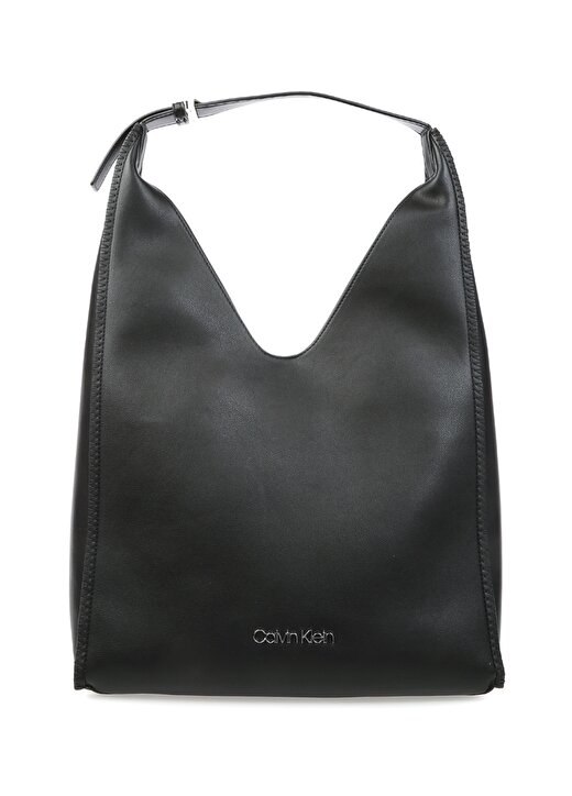 Calvin Klein Siyah Deri Kadın Hobo Çanta 1