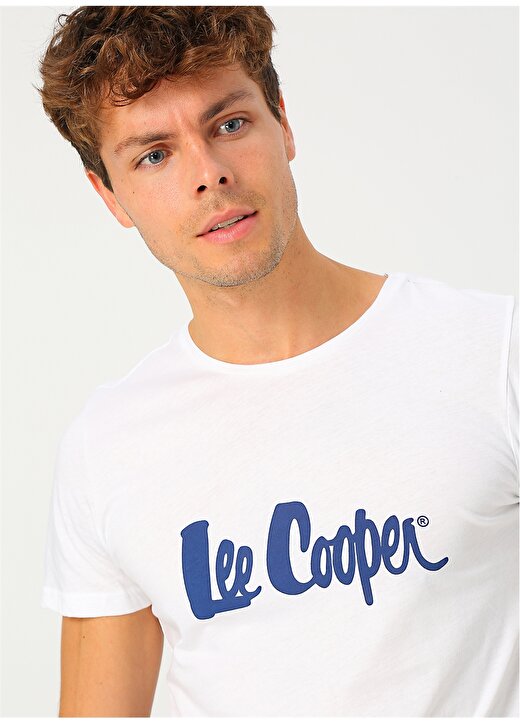 Lee Cooper Lacivert - Beyaz T-Shirt 3