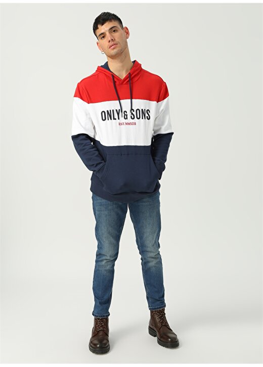 Only & Sons Kırmızı Erkek Sweatshirt 2
