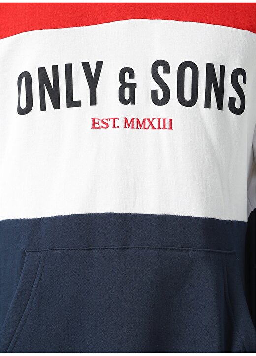Only & Sons Kırmızı Erkek Sweatshirt 4