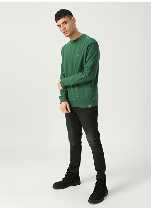 Only & Sons Koyu Yeşil Erkek Sweatshirt 2