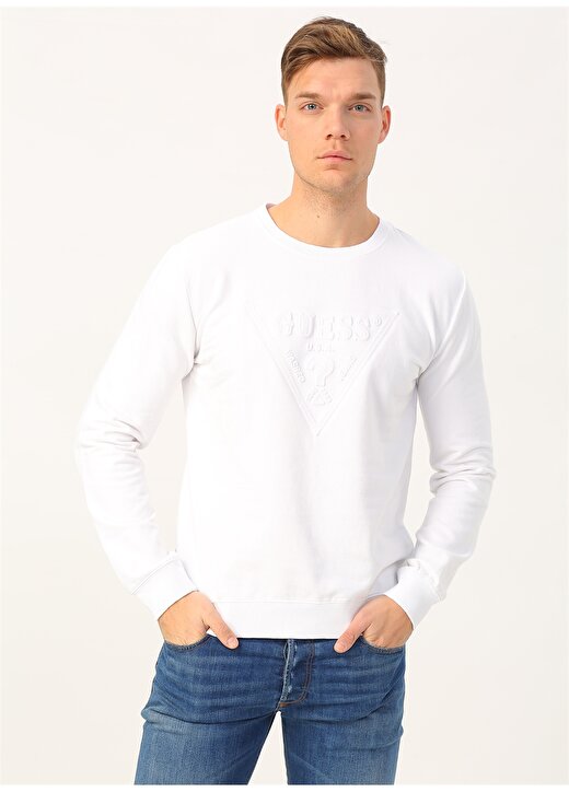 Guess Beyaz Sweatshirt 1