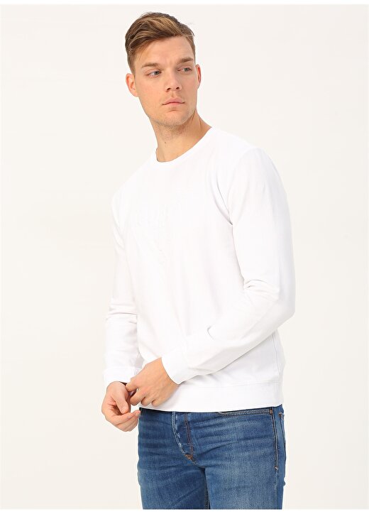 Guess Beyaz Sweatshirt 3