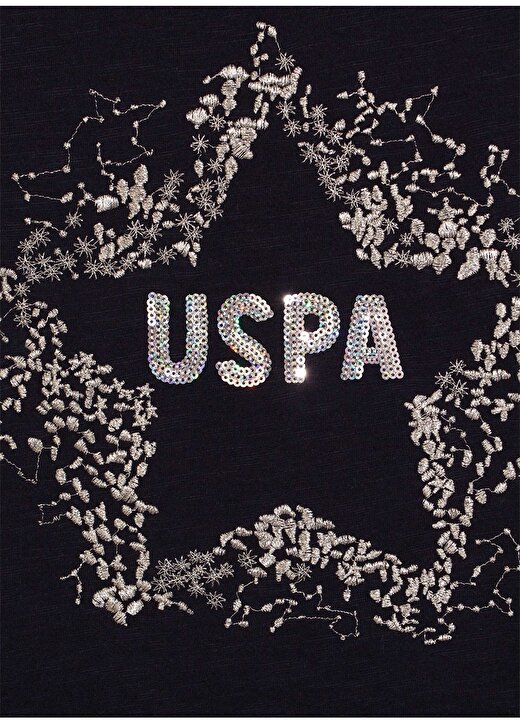 U.S. Polo Assn. Desenli Lacivert Sweatshirt 3